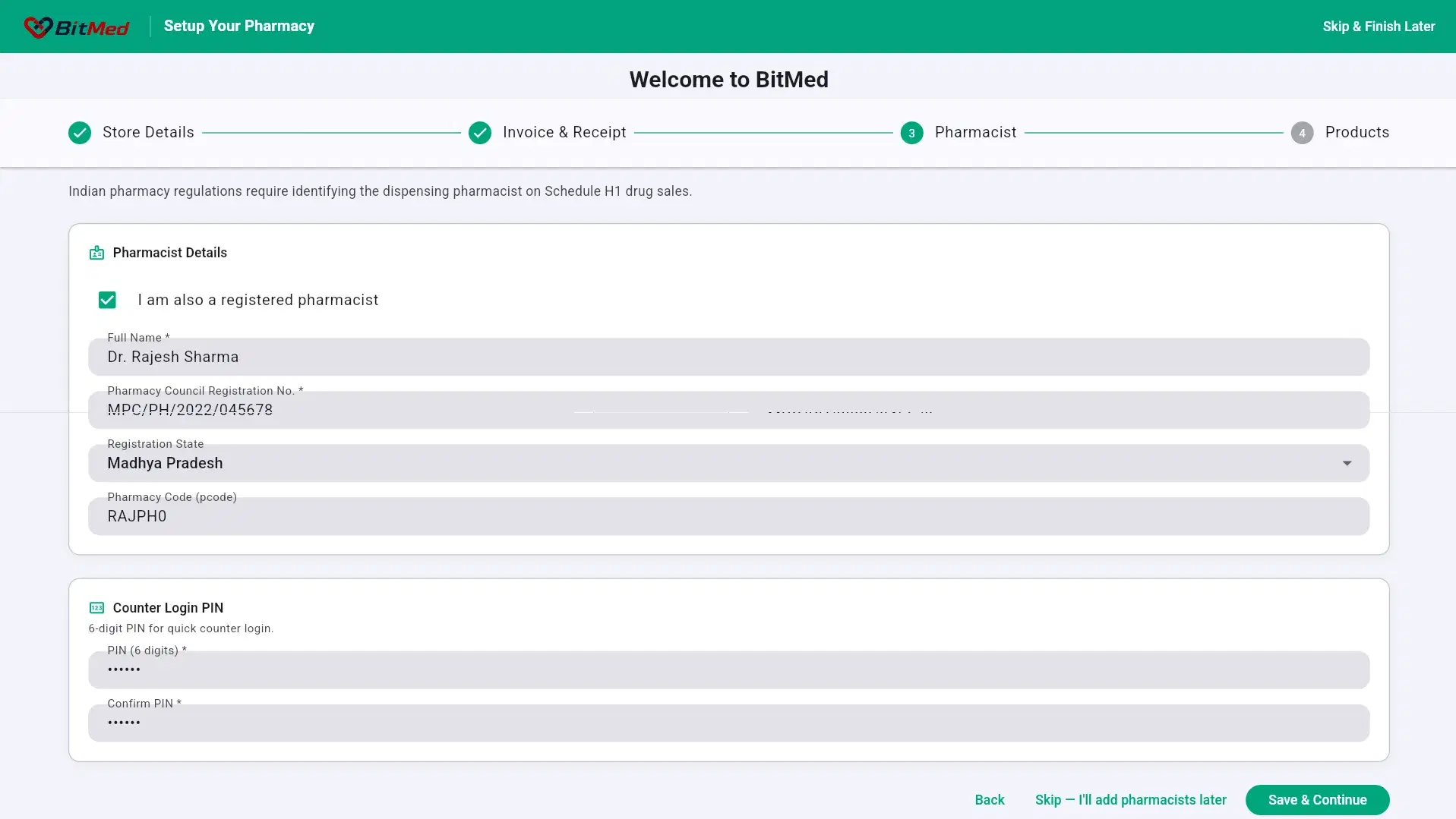 Wizard — first pharmacist